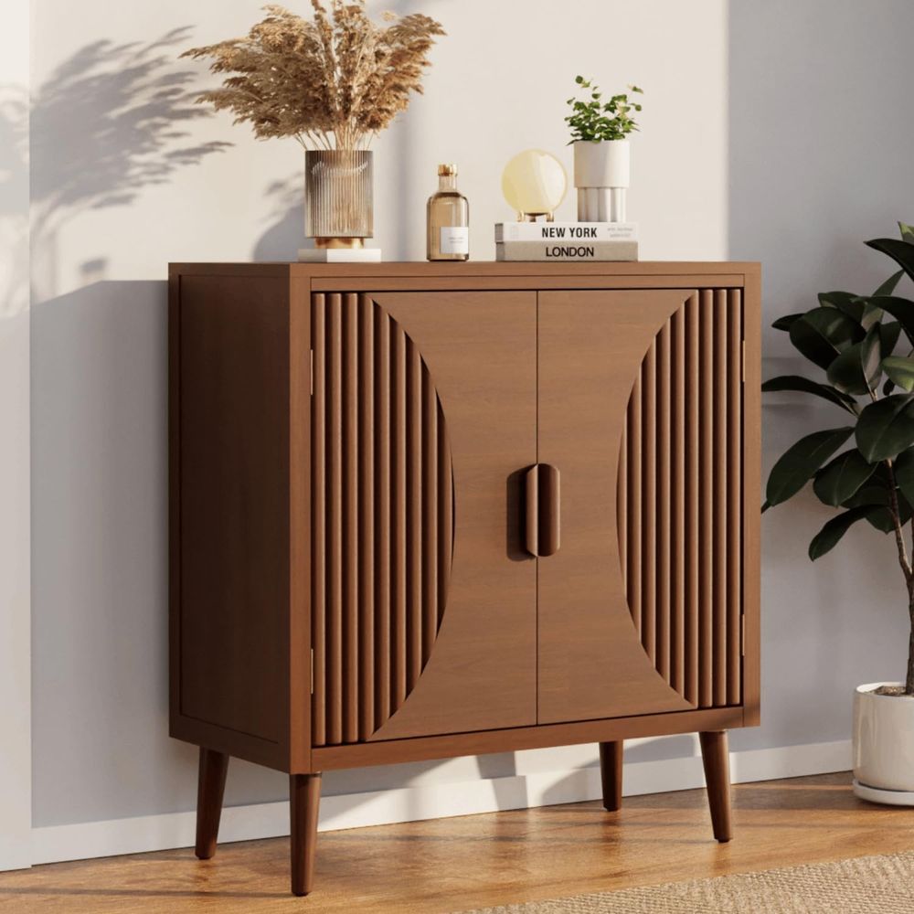 Storage & Organization - 30インチ幅の収納キャビネット、ドアと棚付き、調節可能な棚付きセンチュリーキャビネット、アクセントサイドボードまたはキッチン、ダイニングルーム、リビングルーム用