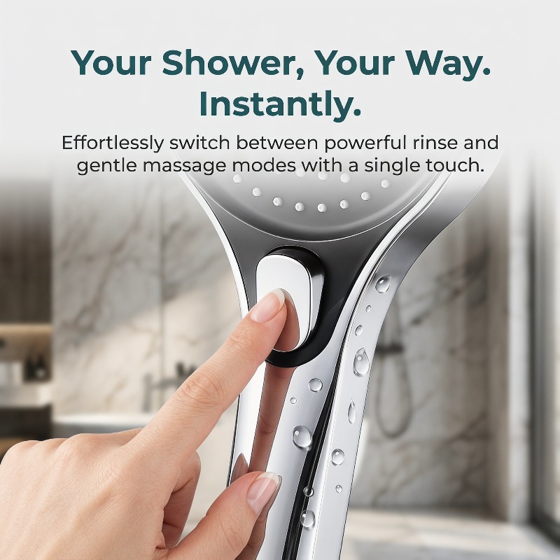 耐久性のある高圧ハンドヘルドシャワーセット、ABS素材、シル - High Pressure Shower Head Handheld のレビューと価格