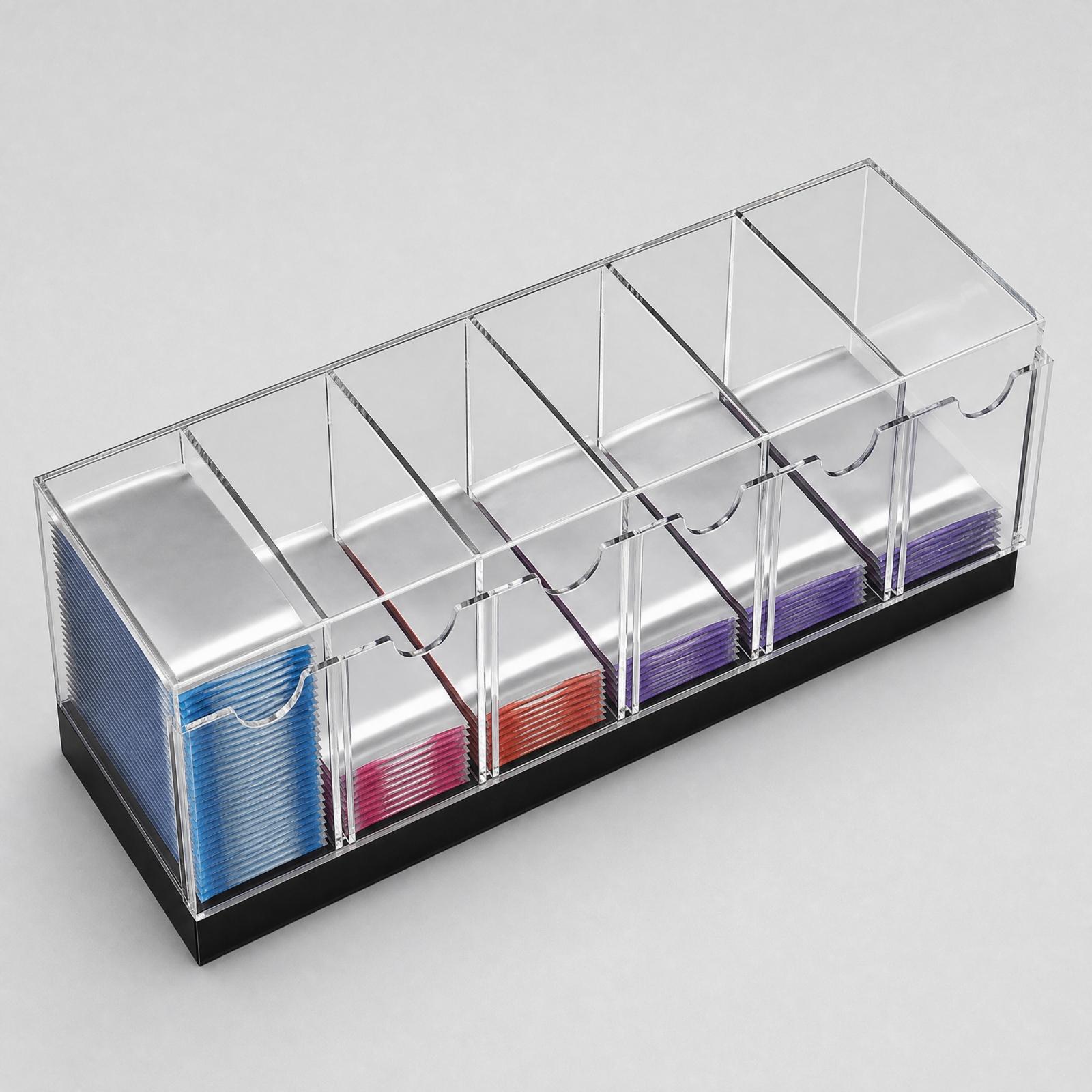 仕切り付きカードディスプレイボックス、蓋なし、アクリル製、カ - Storage & Organization のレビューと価格