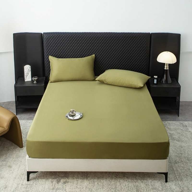 1枚入り 天然リヨセル素材 フィットシーツ グリーン 夏用冷 - Fitted Bed Sheets Deep Pocket のレビューと価格
