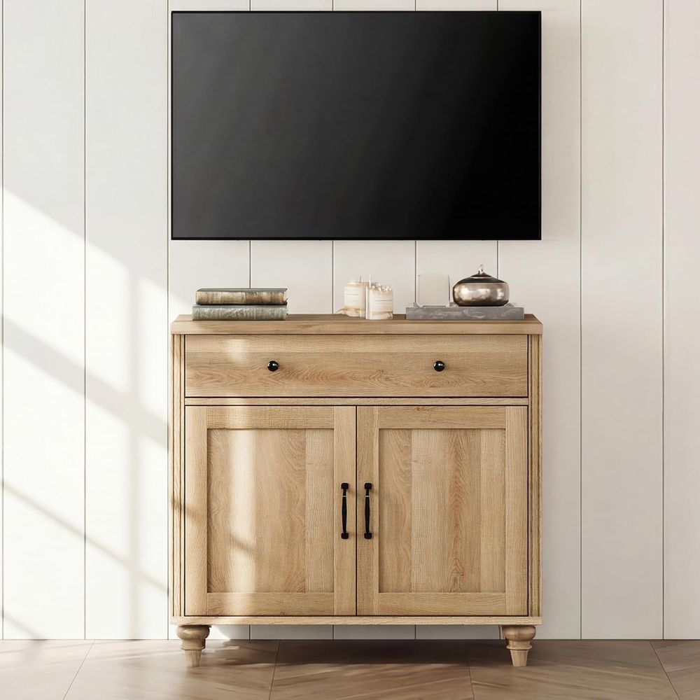 テレビ台または43インチテレビ用、2つのドアと1つの引き出し - Storage & Organization のレビューと価格
