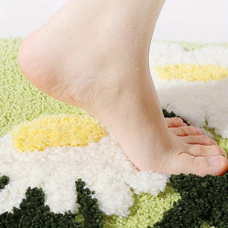 VIKAMA ノンスリップ花柄バスマット 速乾吸水性ソフトラ - Quick Dry Diatomite Bath Mat のレビューと価格